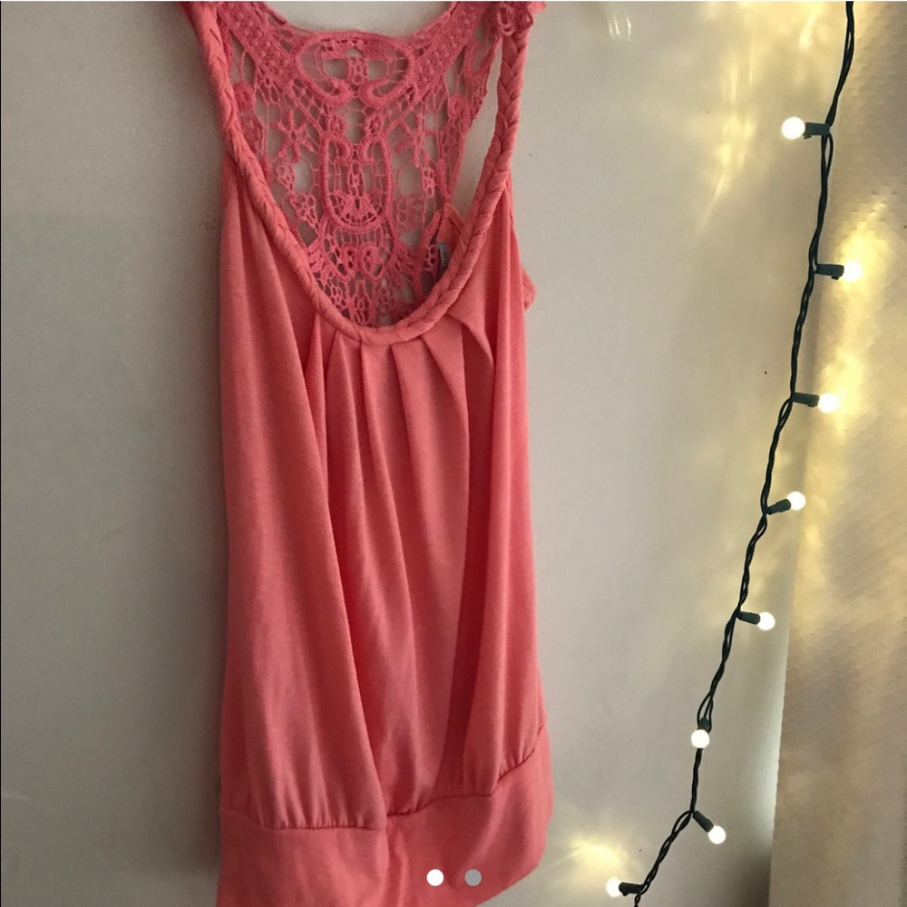 Charlotte Russe summery peach tank top